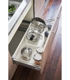 Yamazaki Extendable Pot Lid & Pan Holder - Tower - White -Palmer Winkel 007761c73a9041dfb77ef77d1e0cef11