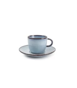 Mokkakop 9cl En Schotel LichtBlauw Marrakesh - (x4)