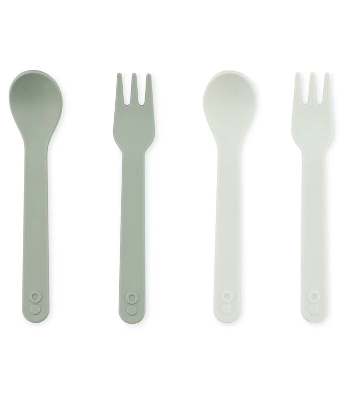 Trixie PLA Lepel & Vork 2-pack - Olive 4 Trixie PLA Lepel & Vork 2-pack - Olive - Afbeelding 2