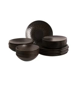 Palmer Serviesset Ruston Stoneware 6-persoons 24-delig Bruin