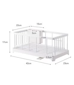Yamazaki Sink Drainer Wire Basket - Tower - White 11 Yamazaki Sink Drainer Wire Basket - Tower - White -Palmer Winkel 0b7893e114fa49ab8e67bf8a16a12851