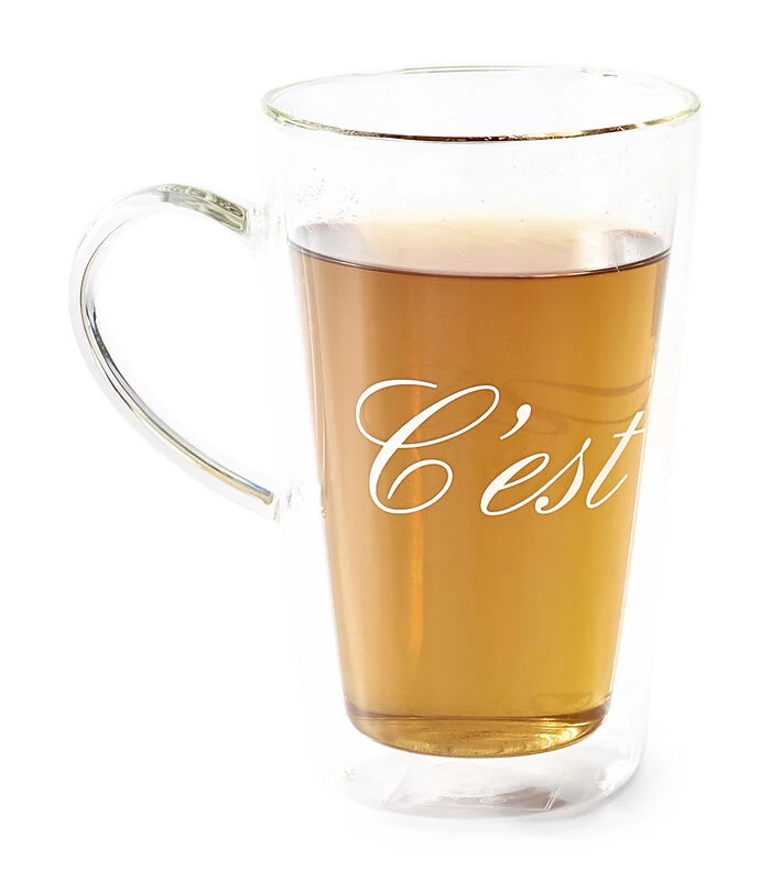 Drinkglazen Set, Koffieglas Met Oor RM C'est Chaud - 370 Ml - 2 Stuks 3 Drinkglazen Set, Koffieglas Met Oor RM C'est Chaud - 370 Ml - 2 Stuks