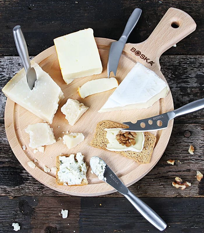 Serveerplank Rond Amigo M - Met Handgreep - Bruin - ⌀ 23,4 Cm 4 Serveerplank Rond Amigo M - Met Handgreep - Bruin - ⌀ 23,4 Cm - Afbeelding 2