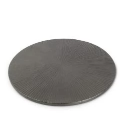 Onderzetter 20cm Geribbeld Zwart Charm