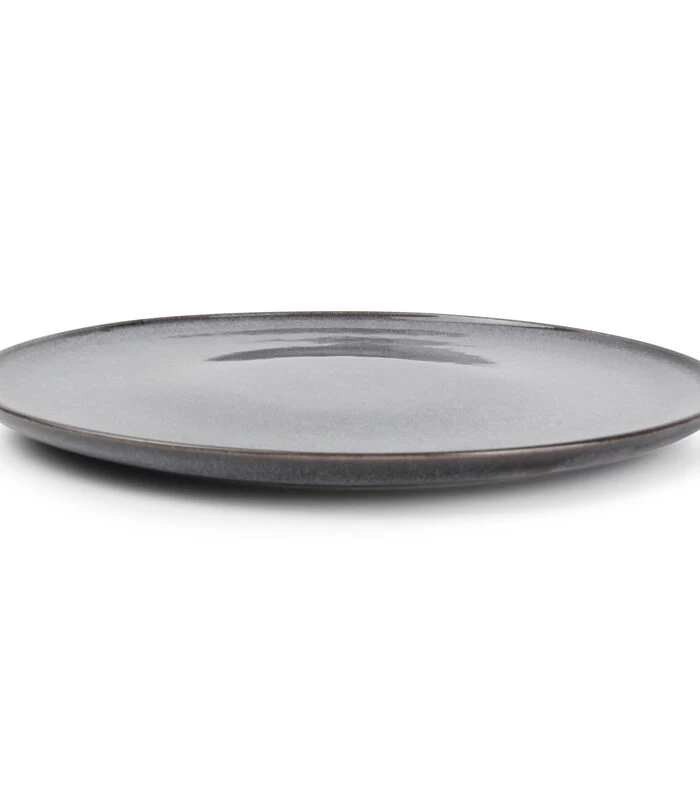 Plat Bord 26cm Grijs Stitch - (x4) 4 Plat Bord 26cm Grijs Stitch - (x4) - Afbeelding 2