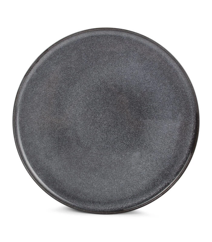 Plat Bord 26cm Grijs Stitch - (x4) 3 Plat Bord 26cm Grijs Stitch - (x4)