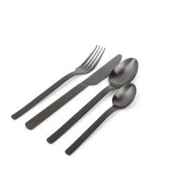Bestekset 24-delig Mat Zwart Supreme