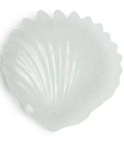 Decoratieve Schaal, Serveerschaal Zee Schelp - Beach Shell - Wit