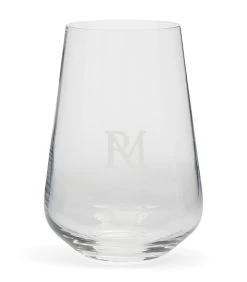 Waterglas RM Monogram Transparant - Maat M - 380ML