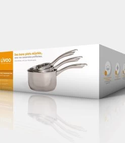 LIVOO Set Van 3 Pannen -Palmer Winkel 2c2a295889c24302a6f38d678a7664af