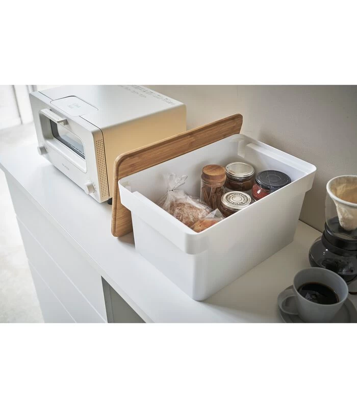 Yamazaki Bread Case With Knife Holder - Tower - White 6 Yamazaki Bread Case With Knife Holder - Tower - White - Afbeelding 4