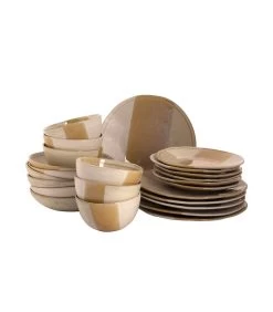 Palmer Serviesset Beach Stoneware 6-persoons 24-delig Beige