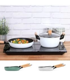 LIVOO Set Van 2 Pannen Wood Line -Palmer Winkel 2e668ddec4934932a014d9e6c2592ab7