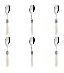 Tafellepel Mona Lisa 20.9 Cm 18/10 Zilver Offwhite 6 Stuk(s)