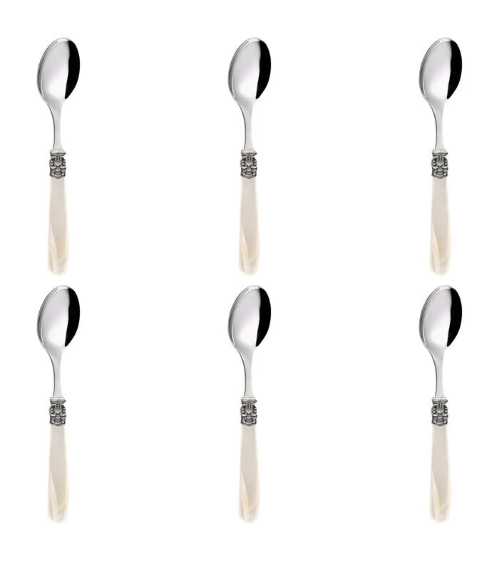 Tafellepel Mona Lisa 20.9 Cm 18/10 Zilver Offwhite 6 Stuk(s) 3 Tafellepel Mona Lisa 20.9 Cm 18/10 Zilver Offwhite 6 Stuk(s)