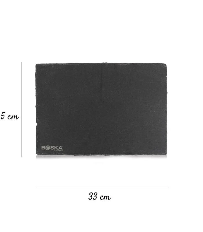 Serveerplank Leisteen L - Met Antislip Voetjes - Zwart - 33 Cm 5 Serveerplank Leisteen L - Met Antislip Voetjes - Zwart - 33 Cm - Afbeelding 3