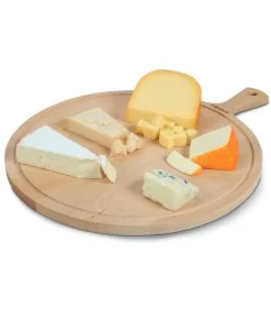 Serveerplank Rond Amigo XL - Met Handgreep - Bruin - ⌀ 42 Cm -Palmer Winkel 3d01e3bcfb5c4bd6ae21c80375f55df3