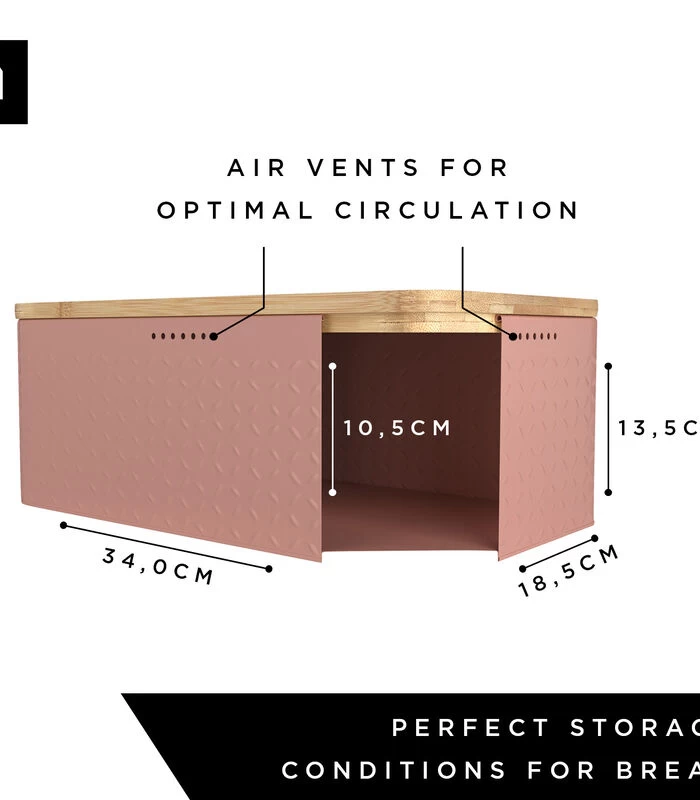 Metalen Broodtrommel Met Linnen Broodzak 'Glæde' 6 Metalen Broodtrommel Met Linnen Broodzak 'Glæde' - Afbeelding 4