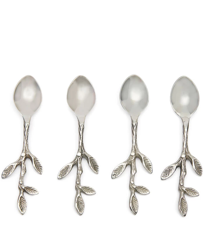 Bestek Lovely Leaf Zilver - Set 4 Stuks 3 Bestek Lovely Leaf Zilver - Set 4 Stuks