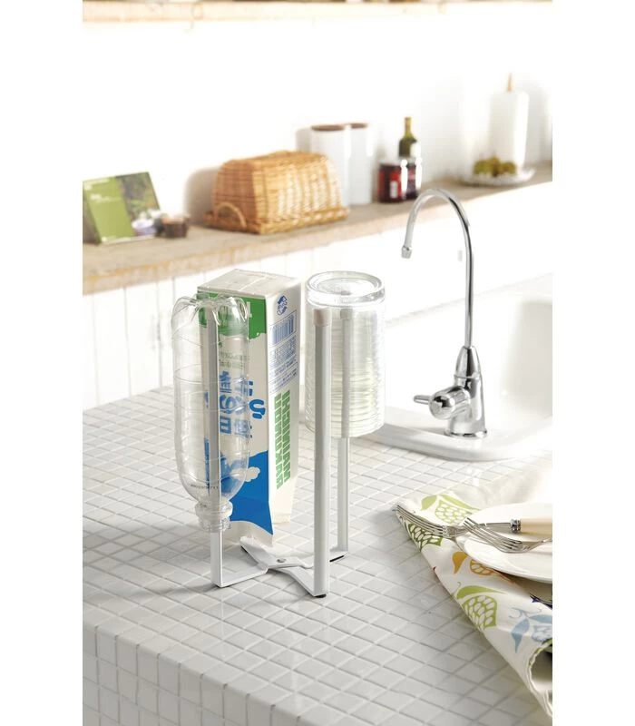 Yamazaki Kitchen Multi Use Eco Stand - Tower - White 5 Yamazaki Kitchen Multi Use Eco Stand - Tower - White - Afbeelding 3