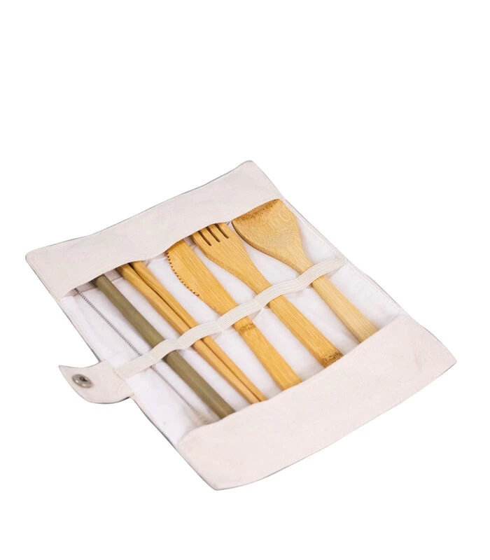 Bamboe Bestek Set 3 Bamboe Bestek Set