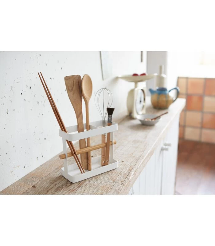 Yamazaki Kitchen Tool Stand - Tosca - White 4 Yamazaki Kitchen Tool Stand - Tosca - White - Afbeelding 2