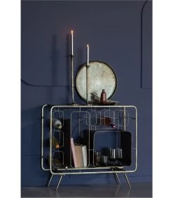 BePureHome Capo Wijnkastje - Metaal - Antique Brass - 80,5x87x33 -Palmer Winkel 4076780659da450e8a4ec357b96d85d6