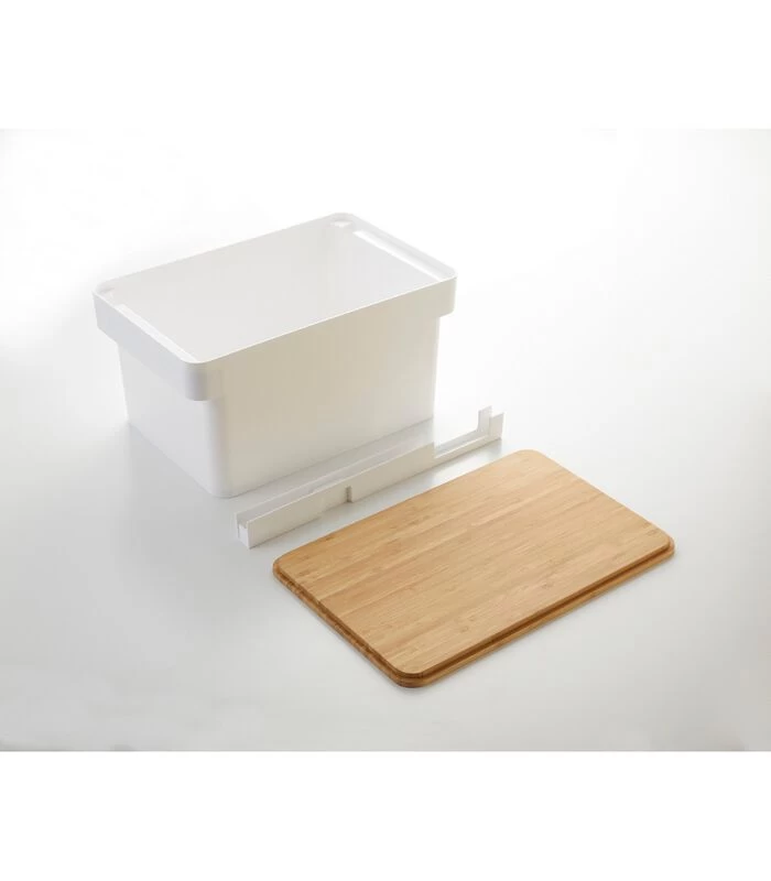 Yamazaki Bread Case With Knife Holder - Tower - White 5 Yamazaki Bread Case With Knife Holder - Tower - White - Afbeelding 3
