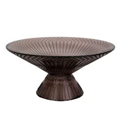 PRESENT TIME Schaal Prance - Large - Glas Chocolade Bruin - Ø34,5x16cm