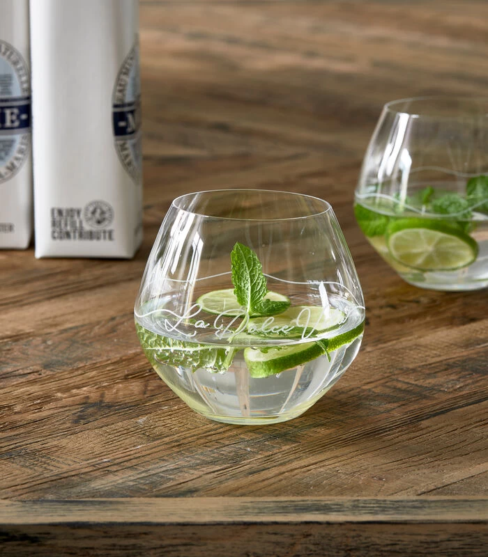 Transparant Waterglas La Dolce Vita 4 Transparant Waterglas La Dolce Vita - Afbeelding 2