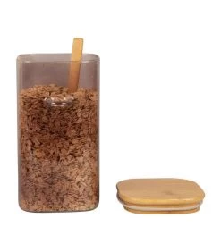 PRESENT TIME Voorraadpot Square - Bruin - 10x12x19 Cm -Palmer Winkel 5574167cdfce4cf7a3aab3f89980ce47