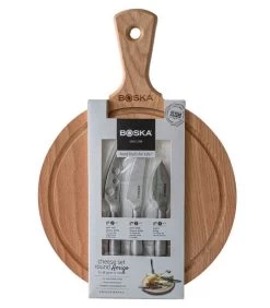 Kaasset Rond Amigo - Kaasplank Met Kaasmesjes - Bruin - ⌀ 23 Cm -Palmer Winkel 58e441336d32464bbf385eb55580a335