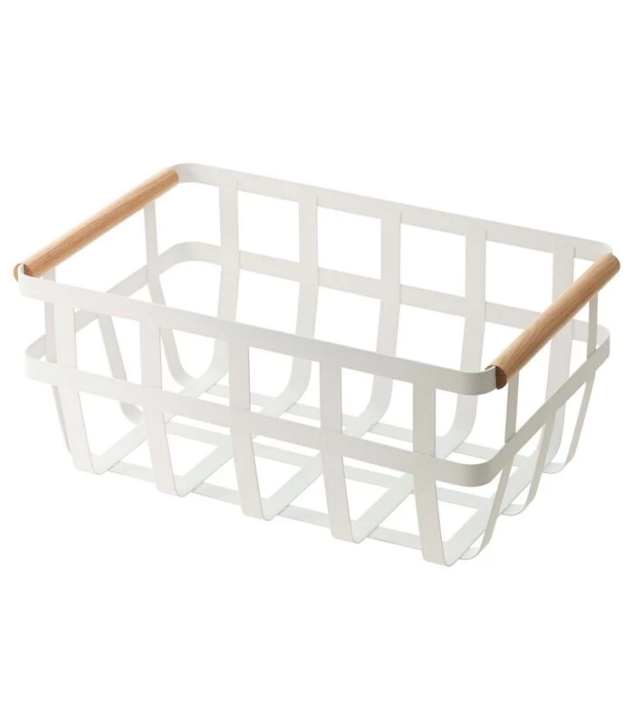 Yamazaki Storage Basket 2 Handles - Tosca 3 Yamazaki Storage Basket 2 Handles - Tosca