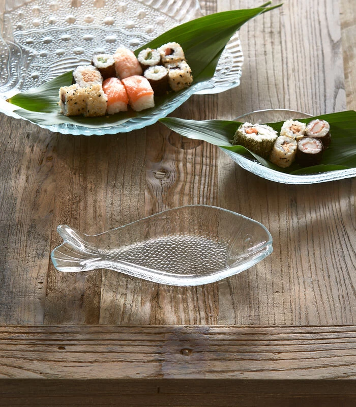 Decoratieve Schaal, Serveerbord Vis - Classic Fish - Transparant 4 Decoratieve Schaal, Serveerbord Vis - Classic Fish - Transparant - Afbeelding 2