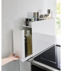 Yamazaki Sliding Seasoning Rack - Tower - White -Palmer Winkel 6183a1518e9a4ee2a998c2d8b84ae133