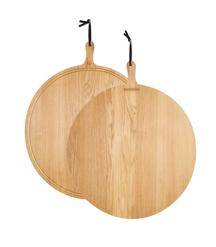 Broodplank XL Rond - Geolied Eiken 4 Broodplank XL Rond - Geolied Eiken - Afbeelding 2
