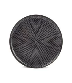 Plat Bord 20cm Grijs Stitch - (x4)