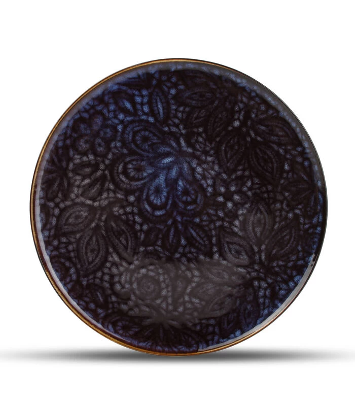 Plat Bord 26cm DonkerBlauw Marrakesh - (x4) 3 Plat Bord 26cm DonkerBlauw Marrakesh - (x4)