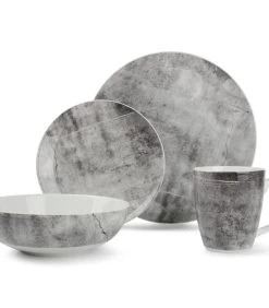 Servies 16-delig Emperador Stone