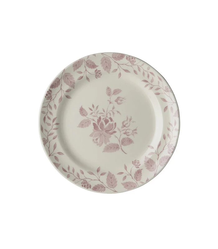 Plat Bord 17,5cm Met Décor - Fleurs Rouges 3 Plat Bord 17,5cm Met Décor - Fleurs Rouges