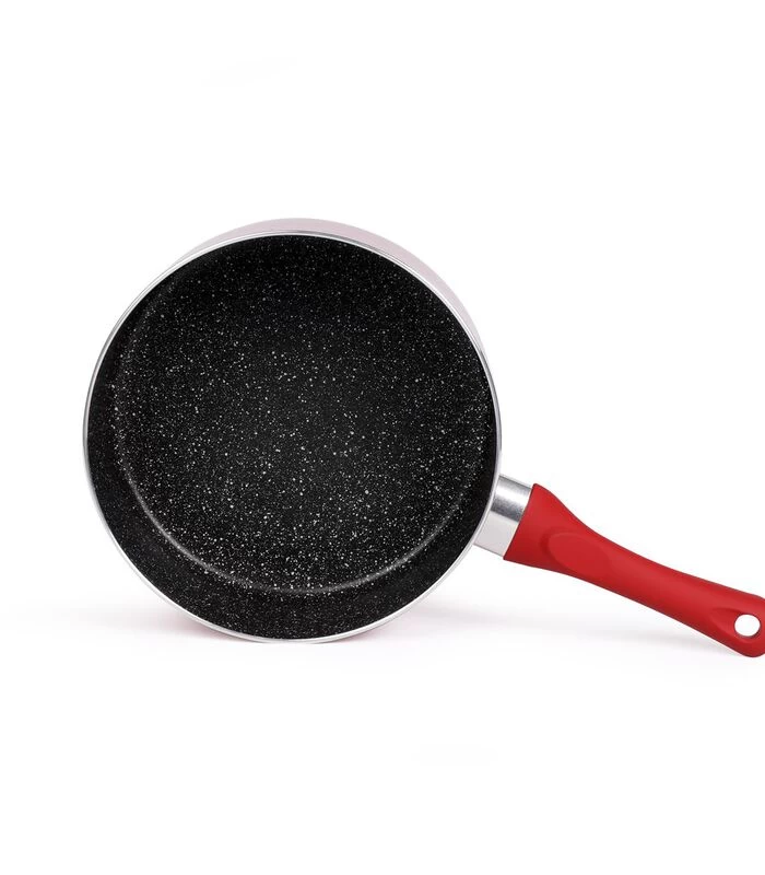 LIVOO Set Van 3 Kookpotten Met Steenlook 4 LIVOO Set Van 3 Kookpotten Met Steenlook - Afbeelding 2