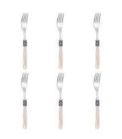 Tafelvork Mona Lisa 20.9 Cm 18/10 Zilver Offwhite 6 Stuk(s)