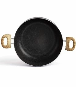 LIVOO Kookpot Steen- En Houtlook 28 Cm -Palmer Winkel 7ba82580b4cf4a07bcfad880c205605a