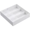 Yamazaki Extendable Cutlery Tray With Slide - Tower - White