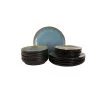 Palmer Bordenset Lotus Stoneware 6-persoons 18-delig Turquoise Zwart -Palmer Winkel 7e9acf0c339f4f1092ded67d7c4ac209