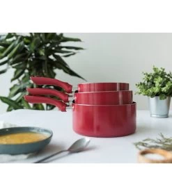 LIVOO Set Van 3 Kookpotten Met Steenlook 11 LIVOO Set Van 3 Kookpotten Met Steenlook -Palmer Winkel 8332af7309e8422b8e80d5b4fdace472