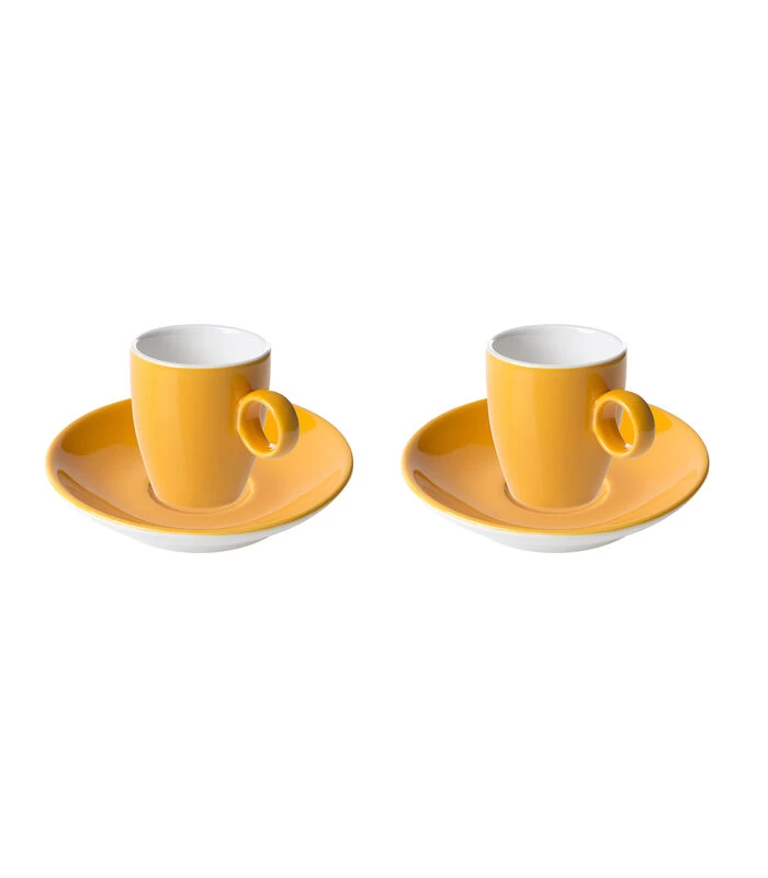 Espressokop En Schotel Bart Colour Cafe 6.5 Cl - 11 Cm Oranje Porselein 2 Stuk(s) 3 Espressokop En Schotel Bart Colour Cafe 6.5 Cl - 11 Cm Oranje Porselein 2 Stuk(s)