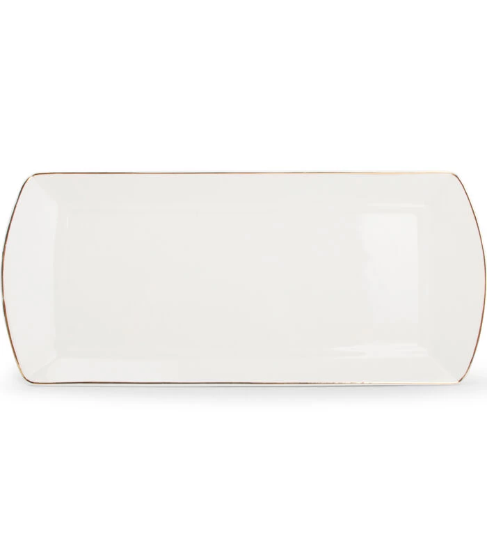 Serveerschaal 29x12,5cm Met Gouden Rand Era - (x4) 4 Serveerschaal 29x12,5cm Met Gouden Rand Era - (x4) - Afbeelding 2