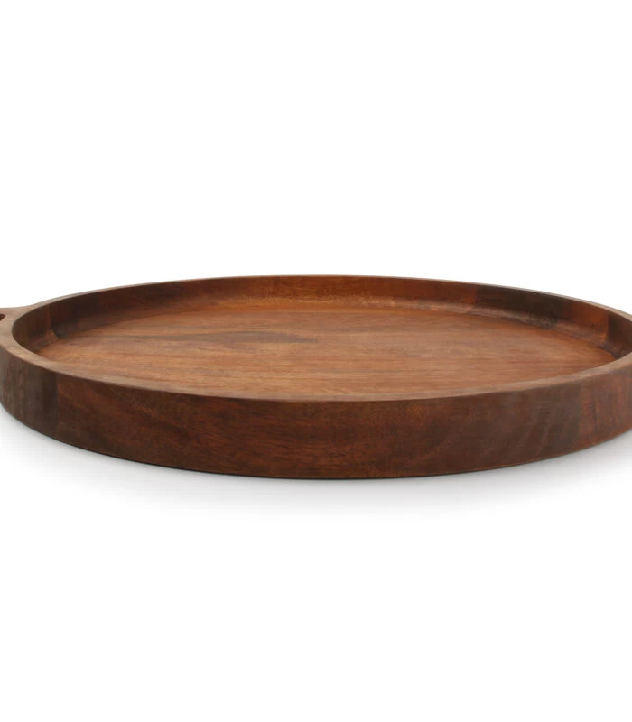 Serveerschaal 40xH3,5cm Hout Chop 5 Serveerschaal 40xH3,5cm Hout Chop - Afbeelding 3