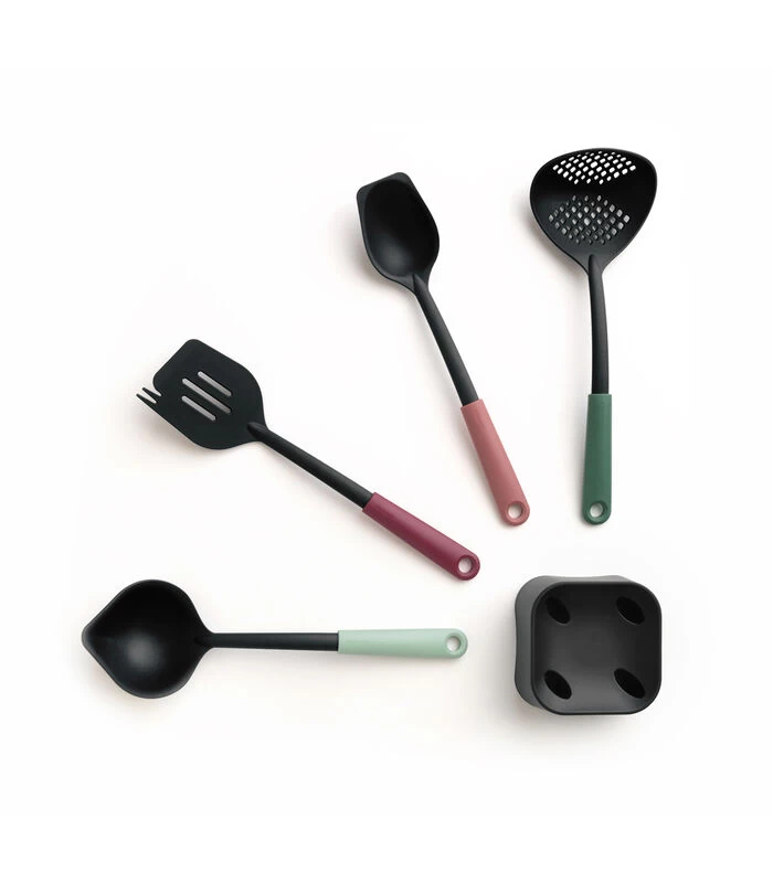 Brabantia Tasty+ Kookgerei Set Plus Houder, 4-delig - Mixed 4 Brabantia Tasty+ Kookgerei Set Plus Houder, 4-delig - Mixed - Afbeelding 2